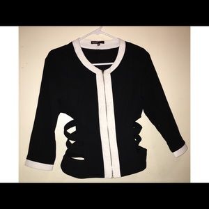 Black Open Sided Jacket